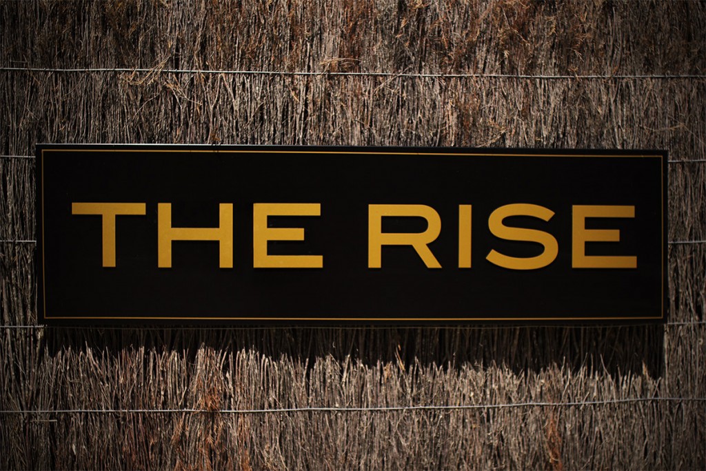 the rise front sign