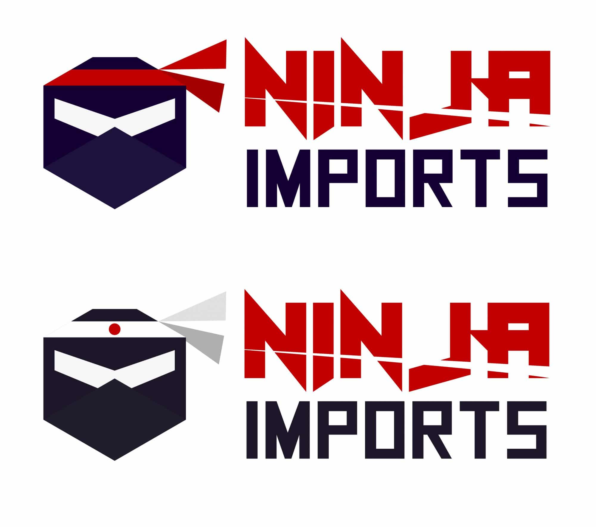Ninja Imports logos with mascots 2